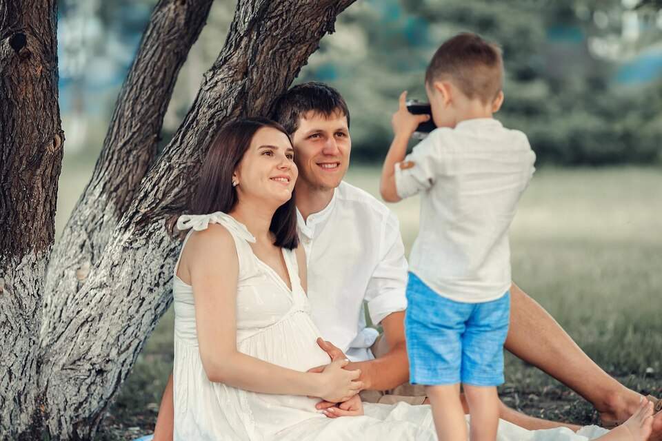  ژست در فضای جنگل
